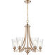 Natalie 5 Light 27.75 inch Modern Gold Chandelier Ceiling Light